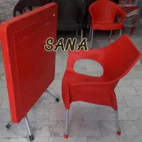 میز و صندلی پلاستیکی حصیری|میز و صندلی غذاخوری|تهران, خرمشهر|دیوار