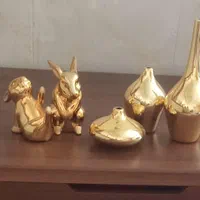 ست دکوری طلایی سالونگ ،مجسمه