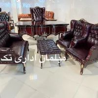 مبل چوبی اداری٪مبل ومیزمدیریت مدل اطلس ماهگونی|دفتر کار|چهاردانگه (تهران), |دیوار