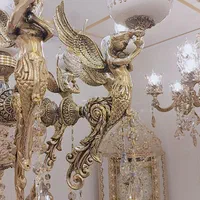 لوستر سرامیکی برنز|لوستر و چراغ آویز|کرج, حصارک بالا|دیوار