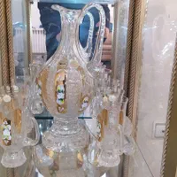 تنگ و گیلاس طلایی بوهمیا اصل|صنایع دستی و سایر لوازم تزئینی|تهران, خواجه نظام الملک|دیوار