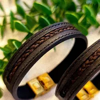 دستبند چرم مو یار