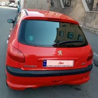 پژو 206 تیپ 2 قرمز مدل 90 کم‌رنگ فنی سالم|خودرو سواری و وانت|کامیاران, |دیوار
