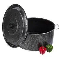 سرویس قابلمه سایز بزرگ 70نفر مارک پرتو قابلمه چدن|ظروف پختوپز|یزد, |دیوار