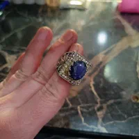 انگشتر نقره یاقوت کبود|جواهرات|مشهد, ایثار|دیوار