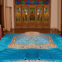 لحاف کرسی طرح یلدا قرمز مدل پشتی تخت سنتی|رختخواب، بالش، پتو|تهران, مینای جنوبی|دیوار