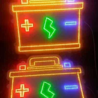 تابلو ال ای دی شکل سایپا تیبا کلید بستنی باطری