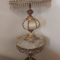 میز برنز همراه آباژور|چراغ خواب و آباژور|تهران, تهران‌سر|دیوار