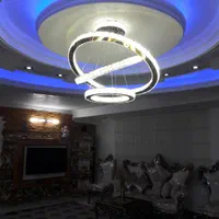 لوستر فانتزی نگینی چهار طبقه هشتاد|لوستر و چراغ آویز|قم, آزادگان|دیوار