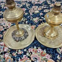 چراغ لمپا برنجی خورشید نشان اصل