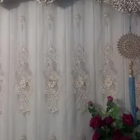 پرده ۵مترو۳۰سانت درحدنوع سالمه سالم یه بارشسته|پرده، رانر، رومیزی|سراب, |دیوار