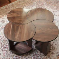 میز عسلی فندقی ام دی اف-با دو چیدمان|مبلمان خانگی و میز عسلی|اصفهان, باغ فدک|دیوار