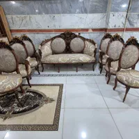 مبل سلطنتی ۹نفره تمام چوب راش مبلمان شاهان|مبلمان خانگی و میز عسلی|تبریز, |دیوار