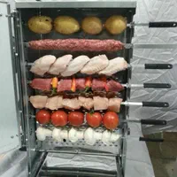 کباب پز بدون دودگازی،کباب پز ایستاده8 سیخ*