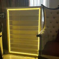 قفسه دیواری 9 طبقه با نورپردازی LED حرفه‌ای|کتابخانه، شلف، قفسه‌های دیواری|تهران, قیطریه|دیوار