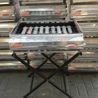 کباب پز استیل ۶۰ سانت ۹ شعله چدنی کبابپز باربیکیو|اجاق گاز و لوازم برقی پخت‌وپز|تهران, بازار|دیوار
