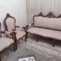 مبل نیمه استیل کلاسیک راحتی کمجا ۹ نفره|مبلمان خانگی و میز عسلی|تهران, زنجان جنوبی|دیوار