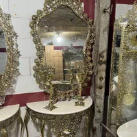 آینه شمعدون آینه کنسول برنز برنزی|آینه|کرج, حصارک بالا|دیوار