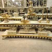 میز تلویزیون برنز آفتابگردان تسمه ضخیم(ایرانیان)