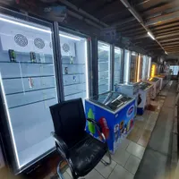 یخچال فریزر بستنی صندوقی ایستاده ویترینی تک در