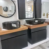 روشویی کابینتی مشکی مدل لنو