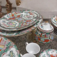 سرویس چینی مرغی غذاخوری کریستال چک لمونژ پذیرایی|ظروف سرو و پذیرایی|تهران, امیرآباد|دیوار