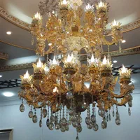 لوستر سلطنتی کرم طلایی(تخت جمشید)|لوستر و چراغ آویز|اهواز, حصیرآباد|دیوار