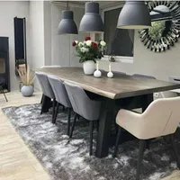 فرش شگی پرز بلند سه بعدی رنگ دودی
