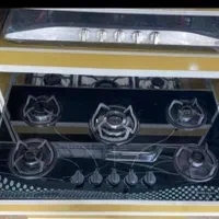 اجاق گاز توکار صفحه جدید ۵شعله شیشه مدل j10|اجاق گاز و لوازم برقی پختوپز|رشت, رشتیان|دیوار