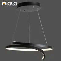 لوستر/مدرن با ریموت دایره منحنی کدL5019 برند نیالا