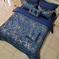 روتختی رو تختی ها ساتن لمه مخمل ژاکارد هندی زربافت|سرویس روتختی|کرمانشاه, |دیوار