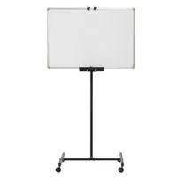 پایه فلزی چرخ دار تخته وایت برد تک ستون ترمز دار