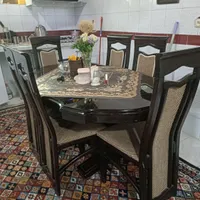 میزناهارخوری با صندلی شش نفره|میز و صندلی غذاخوری|چالوس, |دیوار