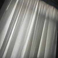 پرده حریر سفید درحدنو