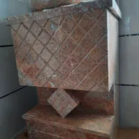 روشویی سنگ مرمر با قاب آیینه سنگی نو