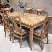 میز ناهارخوری چوبی بوگاتی ۶نفره پافدار|میز و صندلی غذاخوری|تهران, دروازه شمیران|دیوار