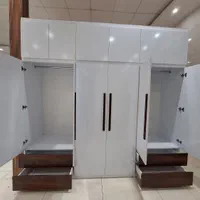 کمددیواری /کمددیواری دورنگ مدرن جای رختخواب و لباس|جاکفشی، کمد، دراور|فردیس, شهرک وحدت|دیوار