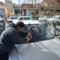 نصب شیشه دودی آمریکائی کاورسقف اسپورت متین حتی محل