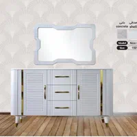 آینه کنسول شرکتی تمام ام دی اف وکیوم|بوفه، ویترین، کنسول|تبریز, |دیوار