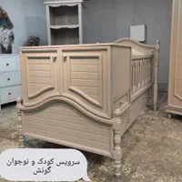سرویس تخت و کمد نوزادی گونش|تخت و سرویس خواب|اردبیل, |دیوار