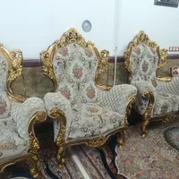 مبل سلطنتی 9نفرچوپ راش درحدنو جوانرود|مبلمان خانگی و میز عسلی|جوانرود, |دیوار