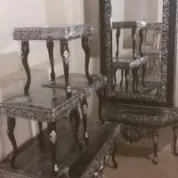 آینه کنسول و گل میز ست همدیگه از کارگاه تولیدی|آینه|شیراز, سیاه سنگ|دیوار
