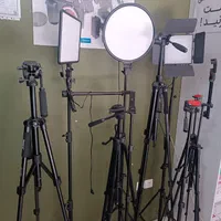 رینگ لایت۱۰اینچ پایه ۲ متری zx26/میکروفن/|دوربین عکاسی و فیلم‌برداری|مشهد, وکیل‌آباد|دیوار