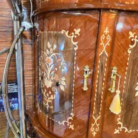 آینه و کنسول سه درب معرق بغل خم چوبی|بوفه، ویترین، کنسول|تهران, افسریه شمالی|دیوار