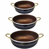 سرویس تابه FORJ چُدن 3سایزی قابلمه اصلی زنبوری|ظروف پختوپز|یزد, |دیوار