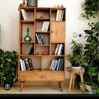 کتابخانه‌ ویترین پایه دار کد ۲۰۱ رنگ‌بندی|کتابخانه، شلف، قفسه‌های دیواری|تهران, صادقیه|دیوار