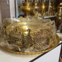 منقل سماوری برنجی زغالی ذغالی سماور آمایش گازی|صنایع دستی و سایر لوازم تزئینی|شیراز, باغ تخت|دیوار