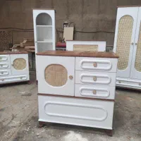 سیسمونی حصیری تخت دراور کمد بوفه +تشک درجه 1|تخت و سرویس خواب|تبریز, |دیوار