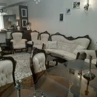مبلمان استیل ۷ نفره همراه با ناهارخوری ۸نفره|مبلمان خانگی و میز عسلی|تهران, شهران شمالی|دیوار