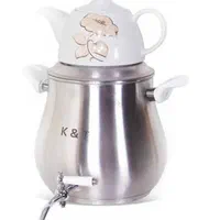 کتری قوری چُدن 6لیتری مارک K&T تمام استیل خارجی